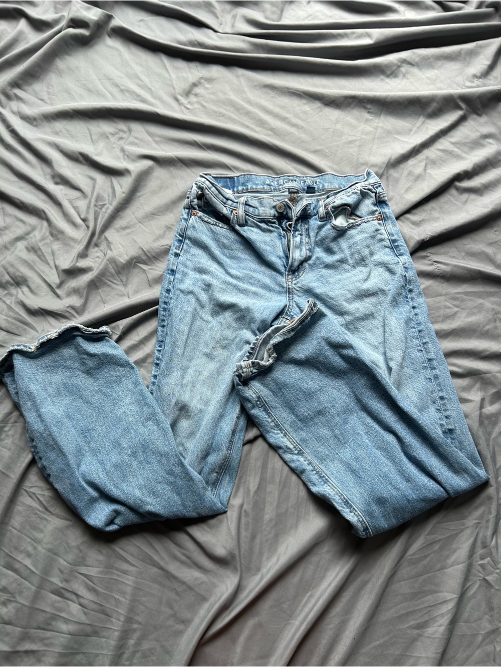 American Eagle Outfitters Light Blue Straight Leg Jeans